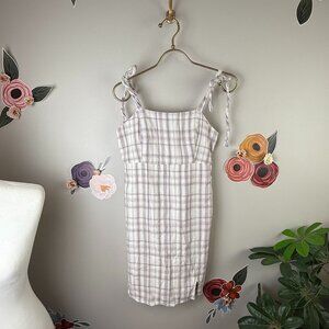 Hollister Plaid Tied Mini Dress - Size - Small